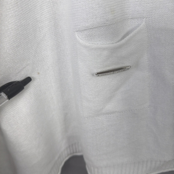 Mer Sea Sweater Womens One Size White Catalina Travel Oversized Boxy Lagenlook - Picture 4 of 8